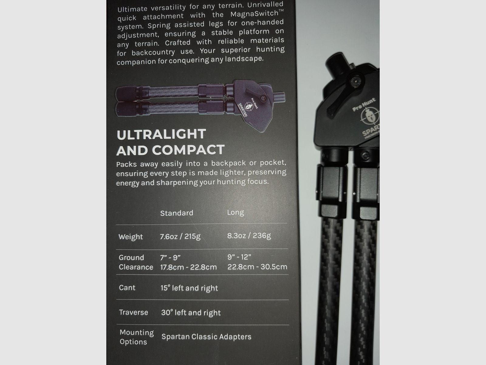 JAVELIN PRO HUN TAC BIPOD LONG