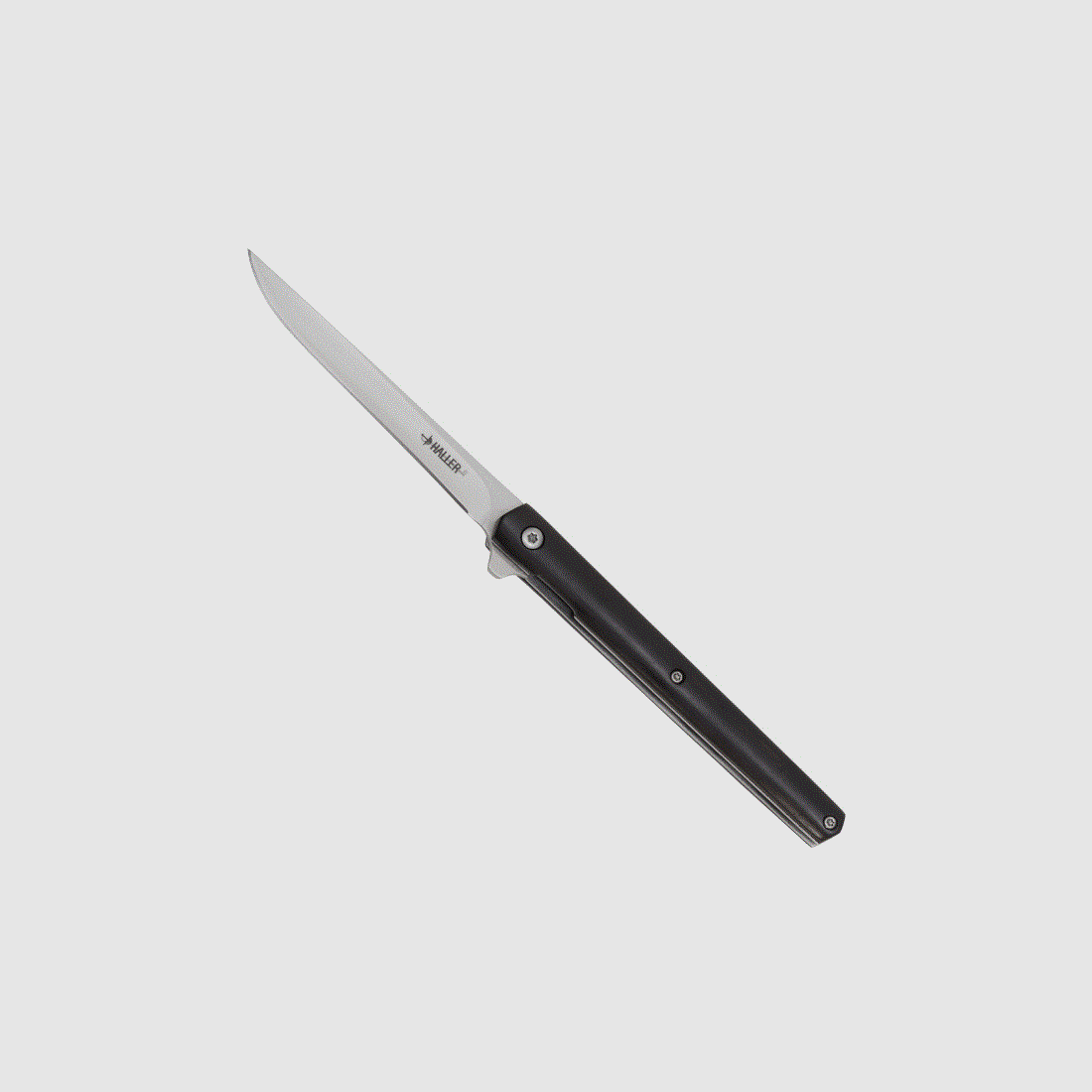 Cuchillo de bolsillo Haller con funda de cuero