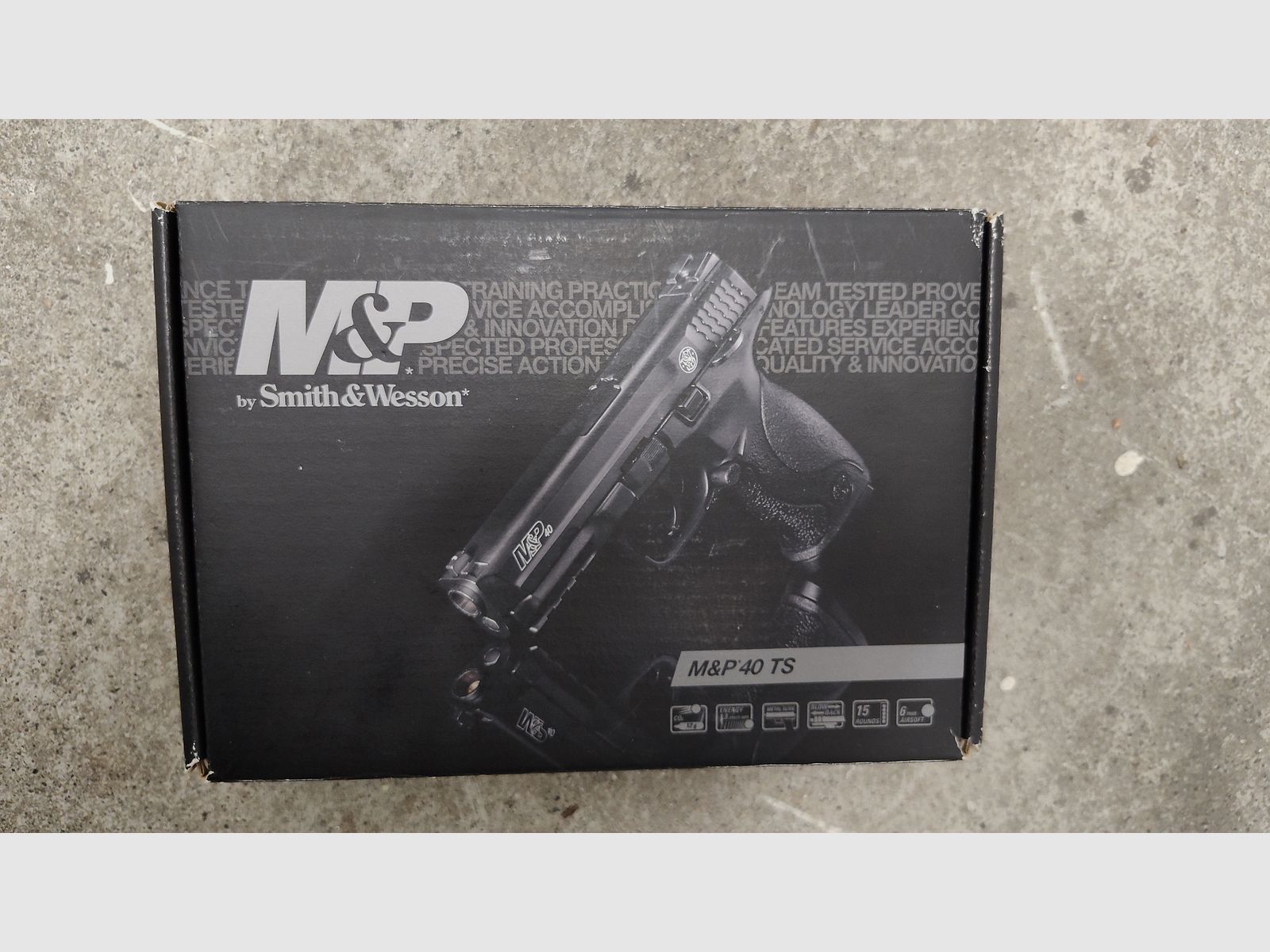 Smith&Wesson M&P 40 TS Blowback SCHWARZ, CO2 Airsoft 6mm BB