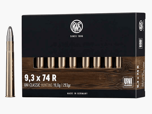 RWS 9,3x74 R Uni Classic 293 gr. - 20 Stk