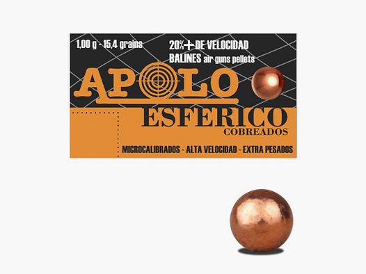 Diabolo APOLO Kupfer rund 5,5 mm (.22)