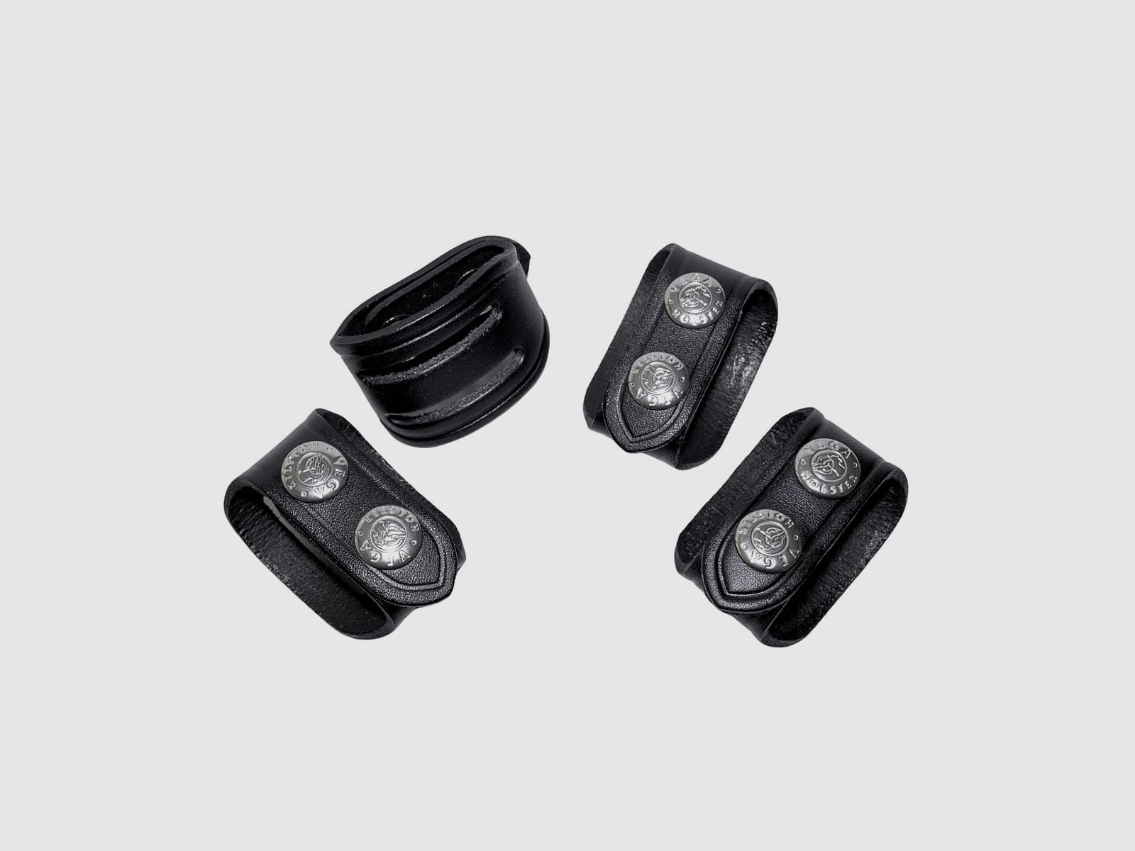 Vega Holster Zwei Löcher Leder Gürtelhalter