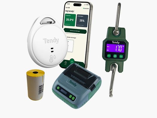 Tendy Paket (Etikettendrucker, Reifungstimer, digitale Waage & Etiketten)