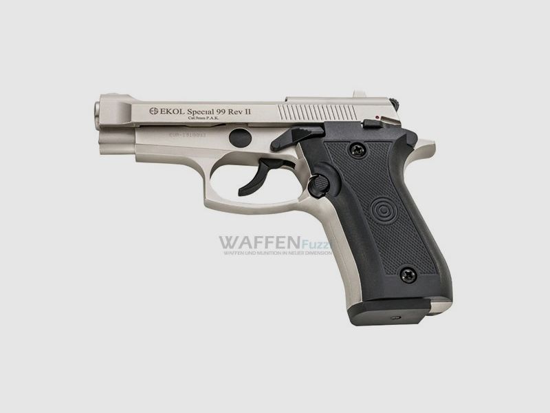 Ekol Special 99 Rev. II arma de fogueo niquelada calibre 9mm P.A.K