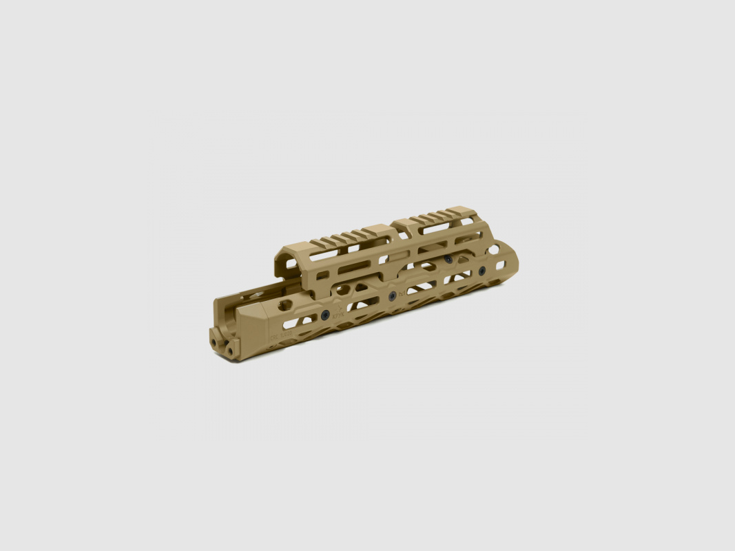KPYK Medium AK M-LOK Handschutz mit langem Gasrohrcover CRC 1U020B Coyote Tan