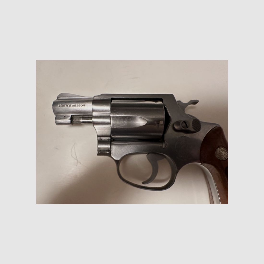 Smith & Wesson Mod. 36 Revolver .38Spez. Stainless Steel