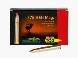 Cart. Brenneke Cal. 375 H&H – 270gr TOG Caja 20 un.