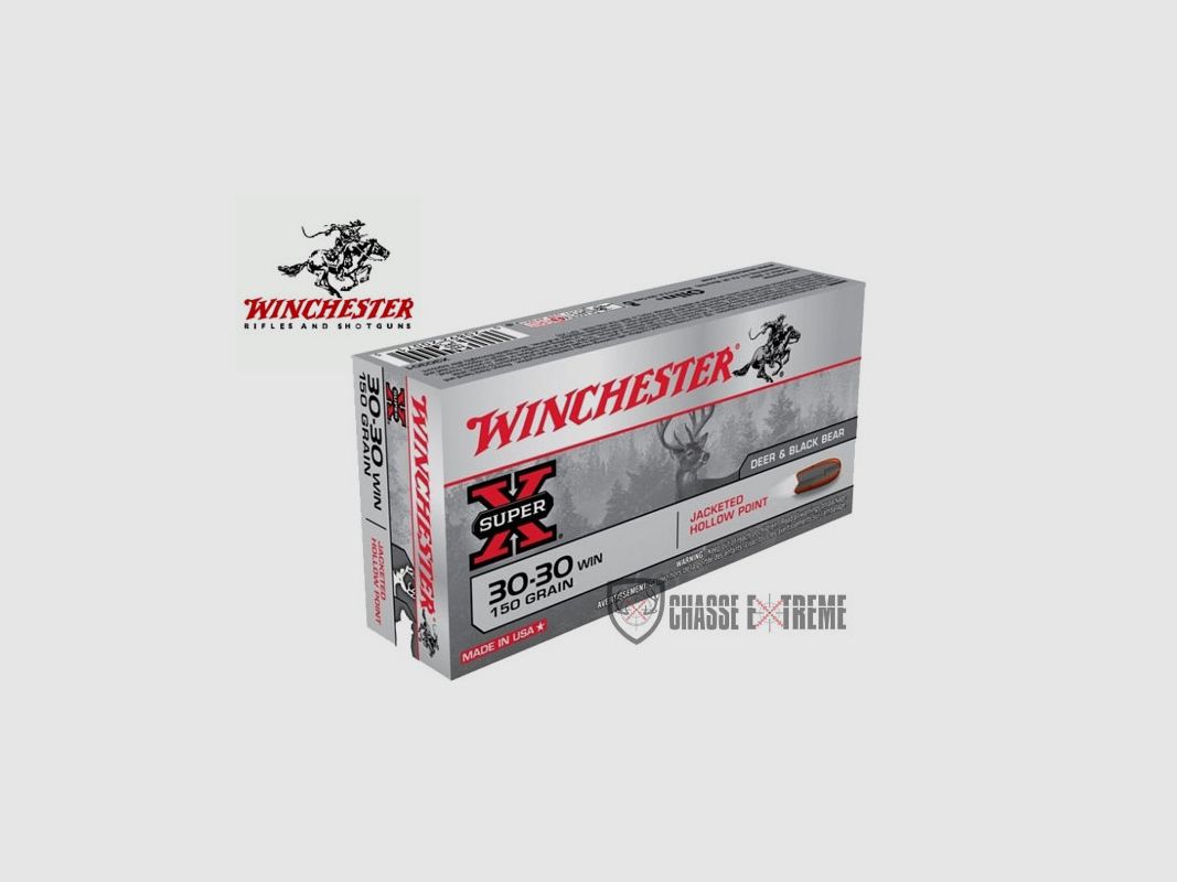 20 Patronen WINCHESTER Kal. 30-30 Win 150gr hohlspitz