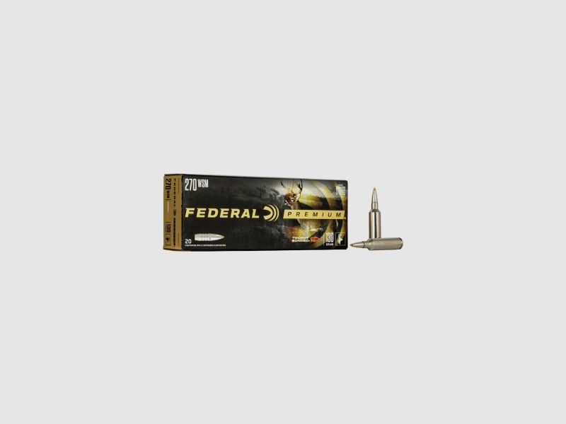 Federal Premium Trophy Bonded Tip .270 WSM 130GR 20 cartouches