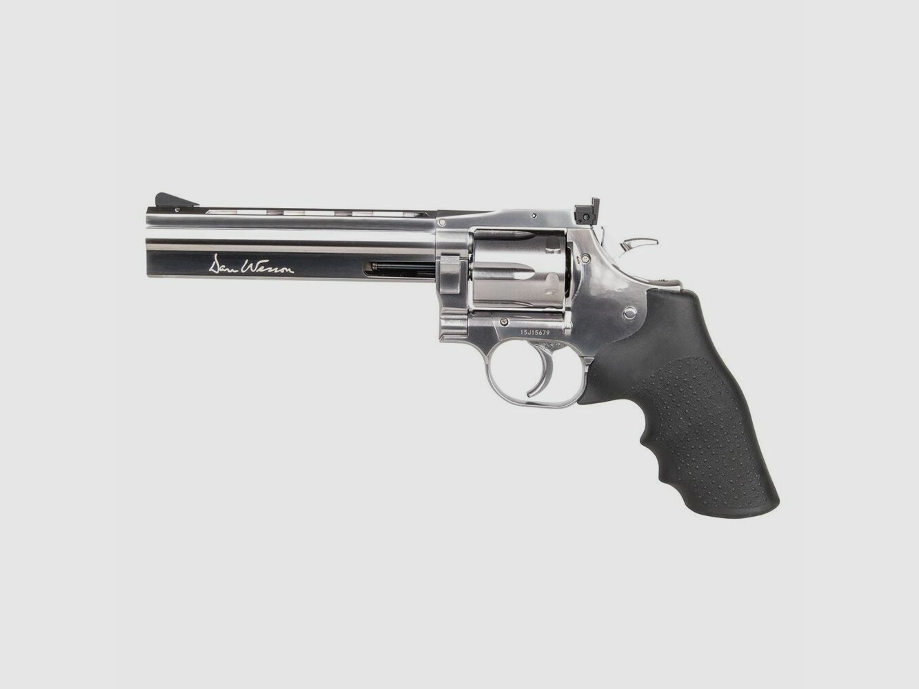 Dan Wesson 715 6" Silver 4.5mm BB Air Pressure CO2