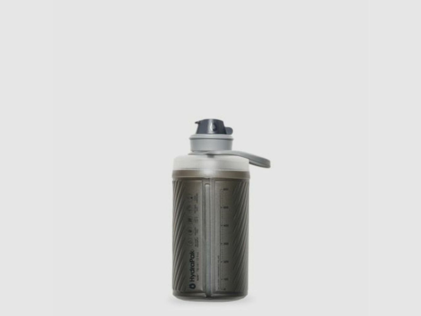 Wielokrotnego użytku elastyczna butelka Hydrapak Flux Szara 750 ml, zdjęcie 2 z 3