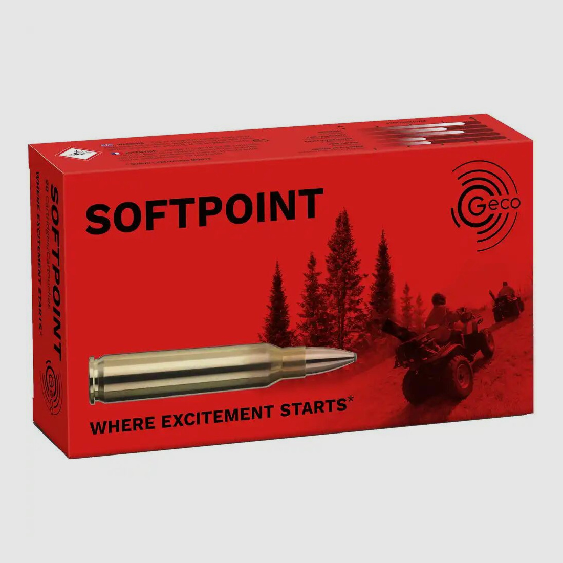 Geco Softpoint partial jacket 3.4g/53grs.
