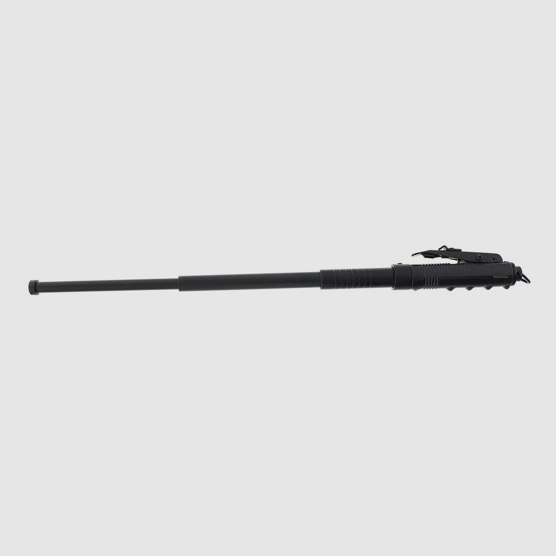 Automatik Teleskop Schlagstock Abwehrstock LĂ¤nge 50 cm schwarz  inklusive Lederholster (P18)