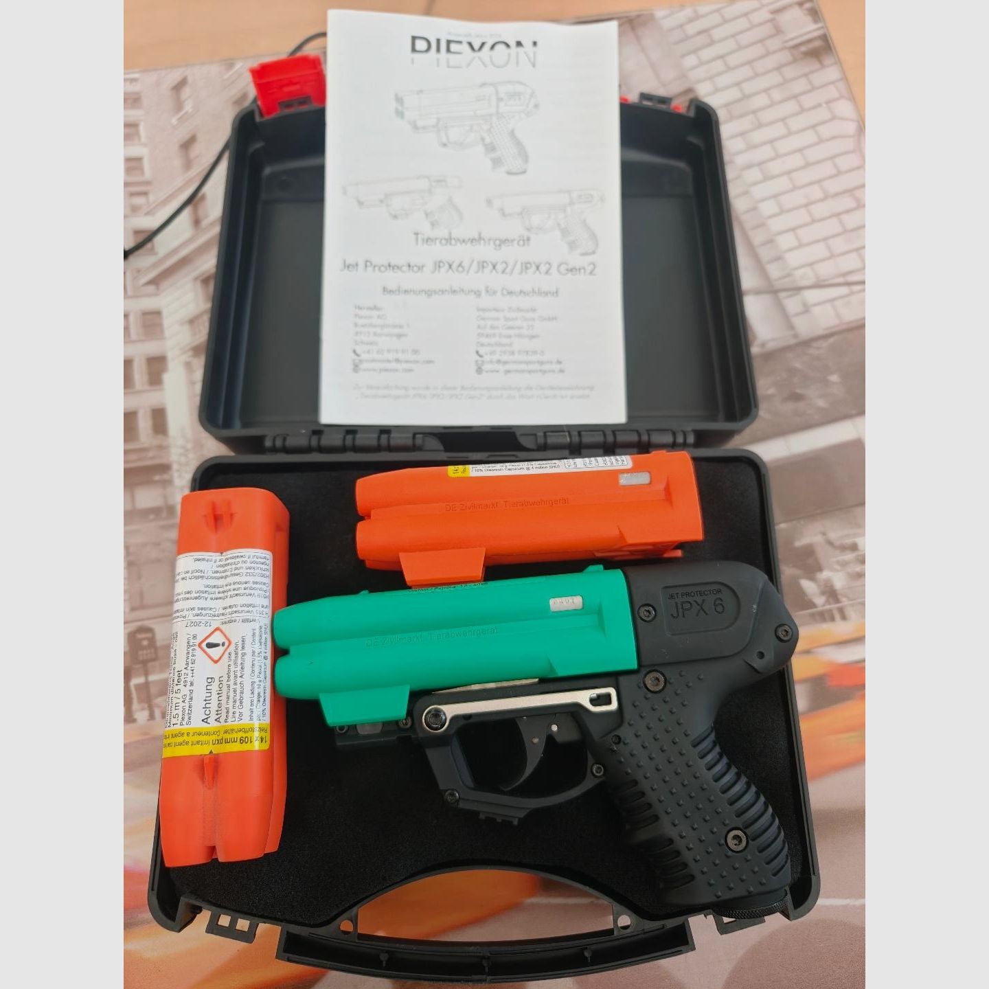 Piexon JPX6 Jet Defender incluido accesorios, como nuevo, factura disponible