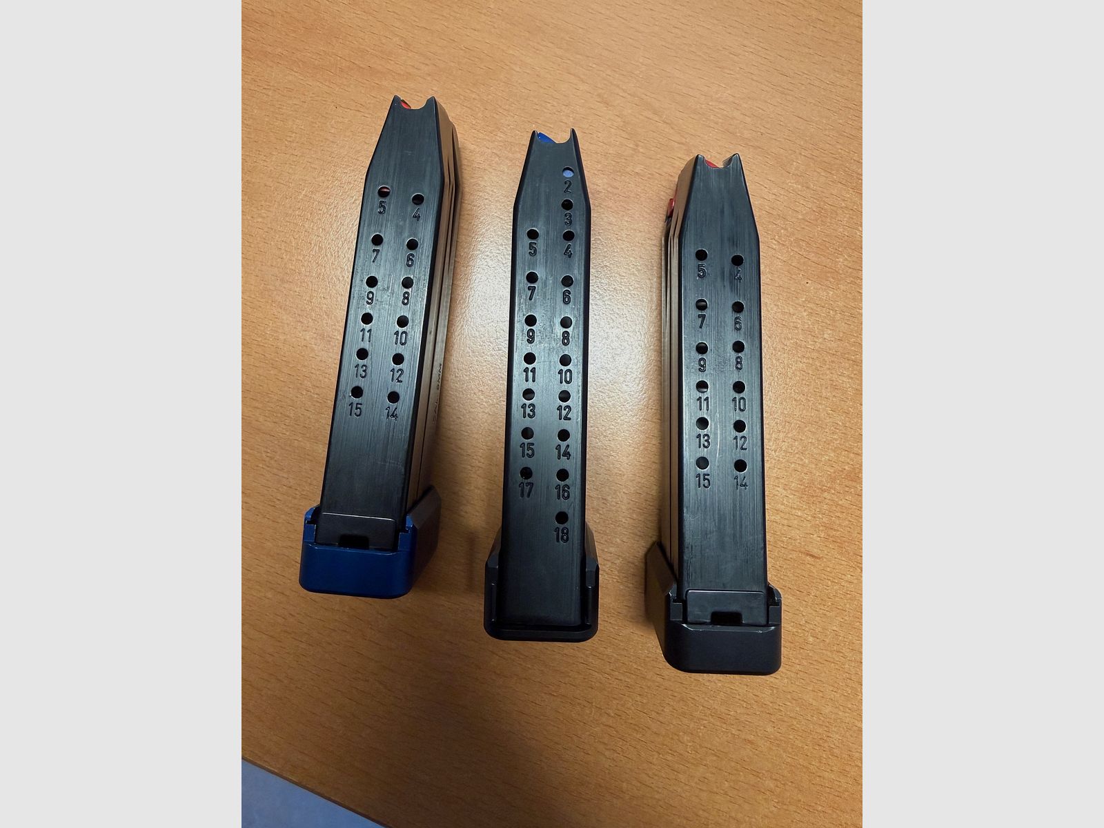 3 magazijnen voor Walther Q4/Q5