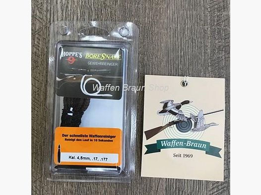 Hoppe's Bore Snake/ Quick Clean 4.5mm /.17 / .177 for rifles