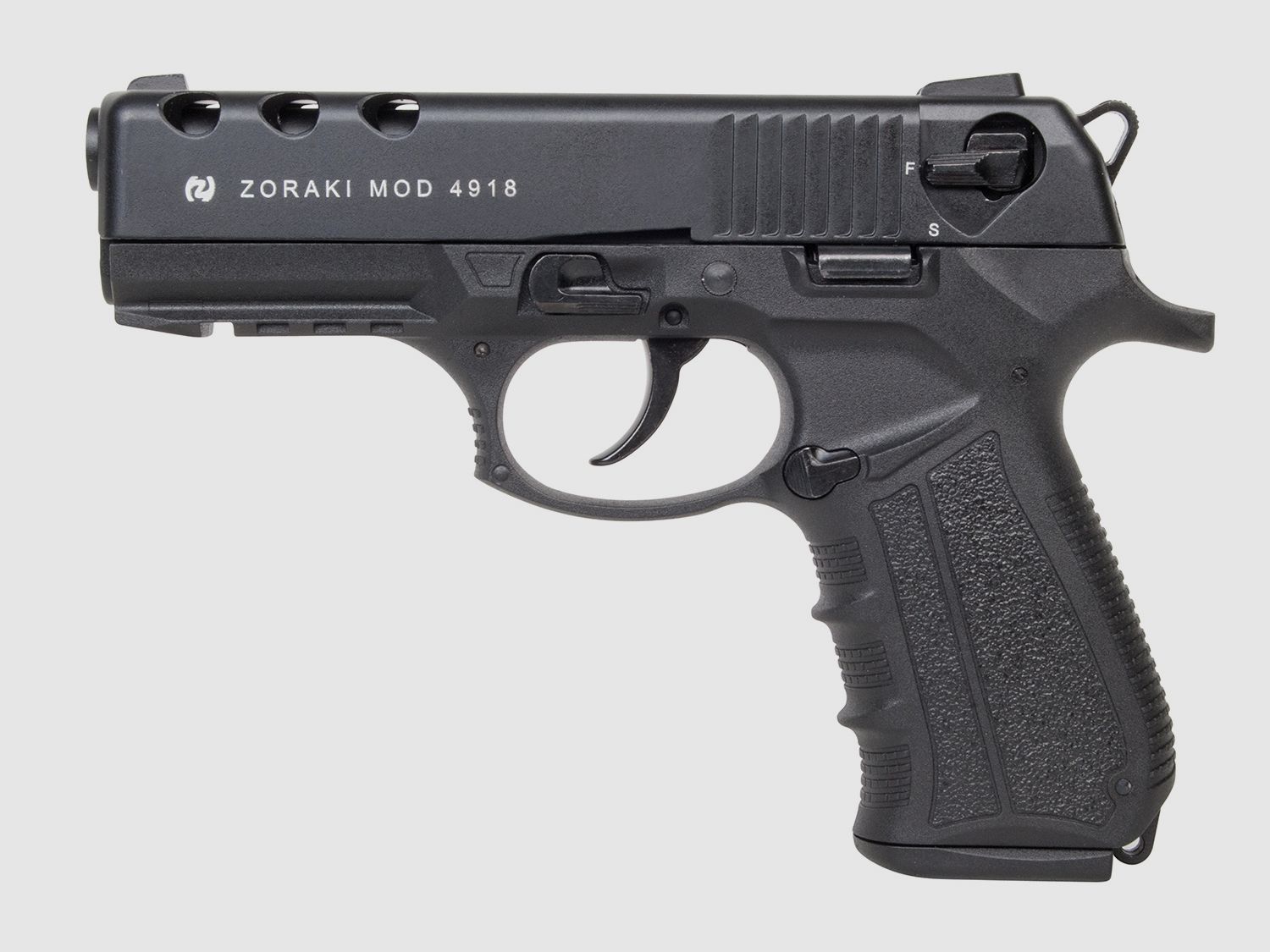Zoraki 4918 Black 9mm P.A.K. - Gas Signal