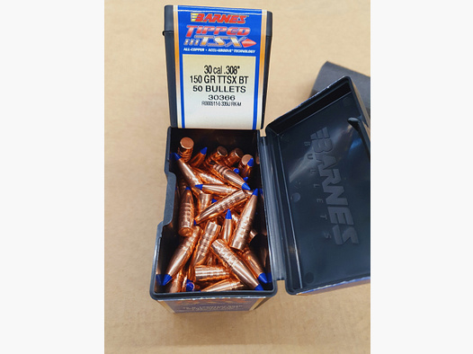 .30-.308/150grs Barnes TTSX No.30366 bleifreie Geschosse 50 Stk.