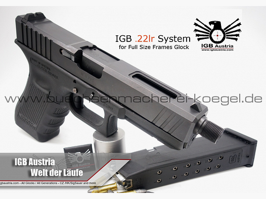 IGB Wechselsystem Glok 17- 34 / Gen5 Kaliber ,22LR HV