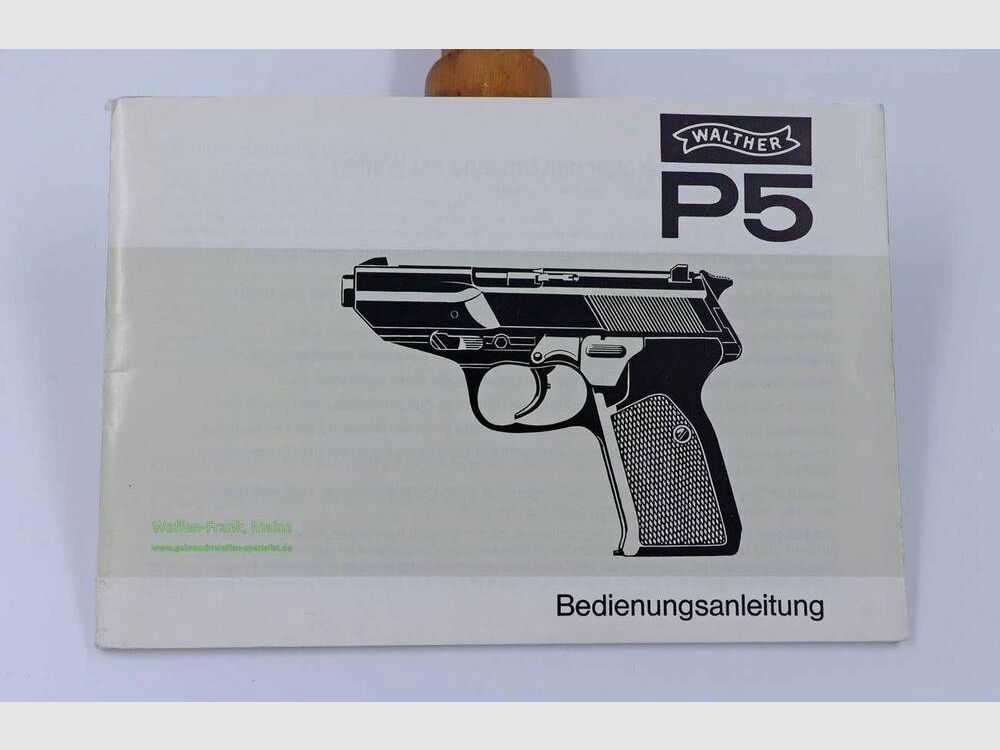 Walther - Ulm Instrukcja obsługi, oryginalny Mod. P5