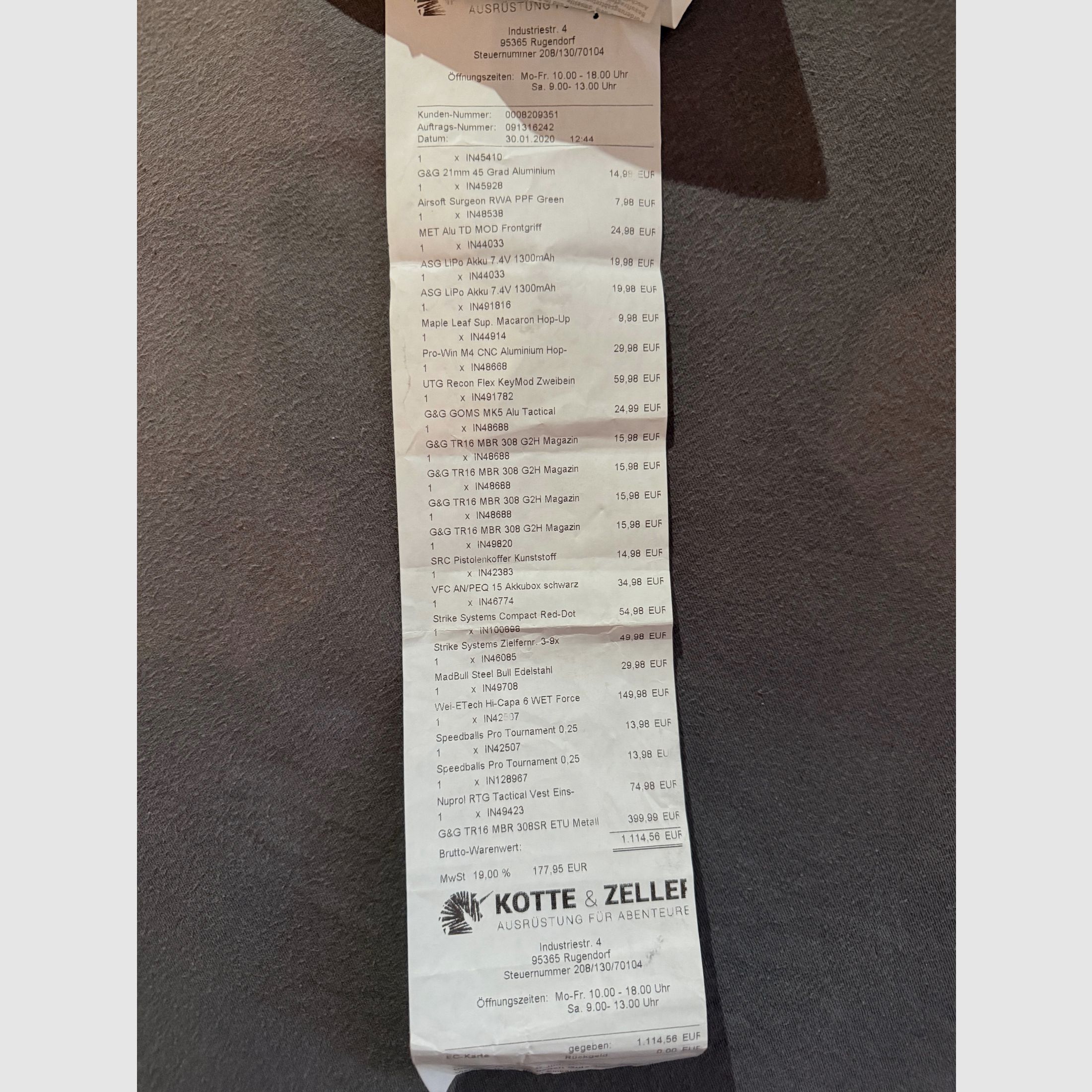 G&G TR16 MBR 308SR + molto accessori