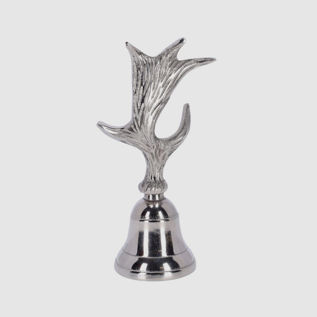 Kaheku Aldan antler bell nickel-plated 18 cm