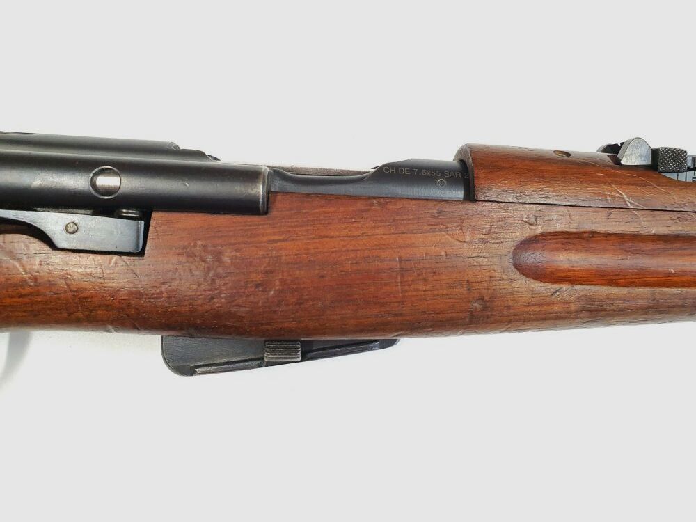 Fabryka broni Bern karabina powtarzalna Fabryka broni Bern Szwajcarski K11 Kaliber 7,5x55 Szwajcarski kompletny z dopasowanymi numerami + bagnet