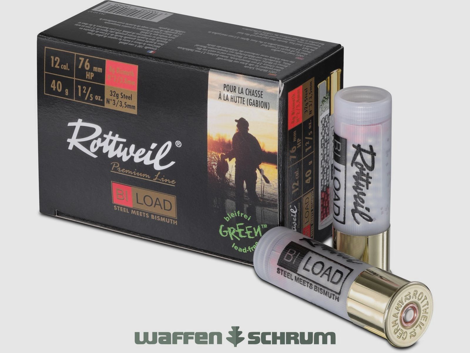 Rottweil 12/76 BI-Load HP Magnum BI 3,8 + FE 3,5 - 40g