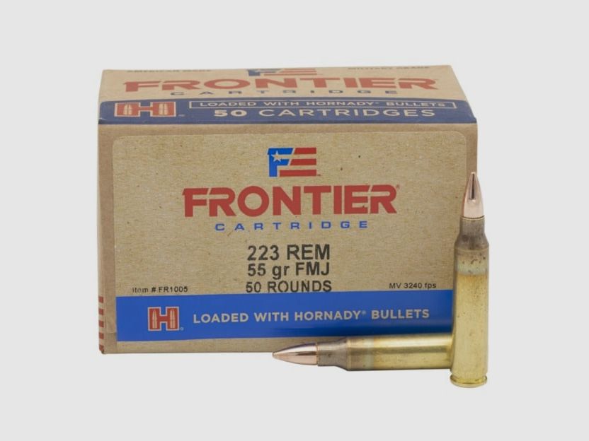.223 Rem. Hornady Frontier FMJ 55grs. 50 Stk.