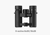 Minox 80407330 Jumelles Xactive 8x25 Nouveauté pour la randonnée et les activités de plein air