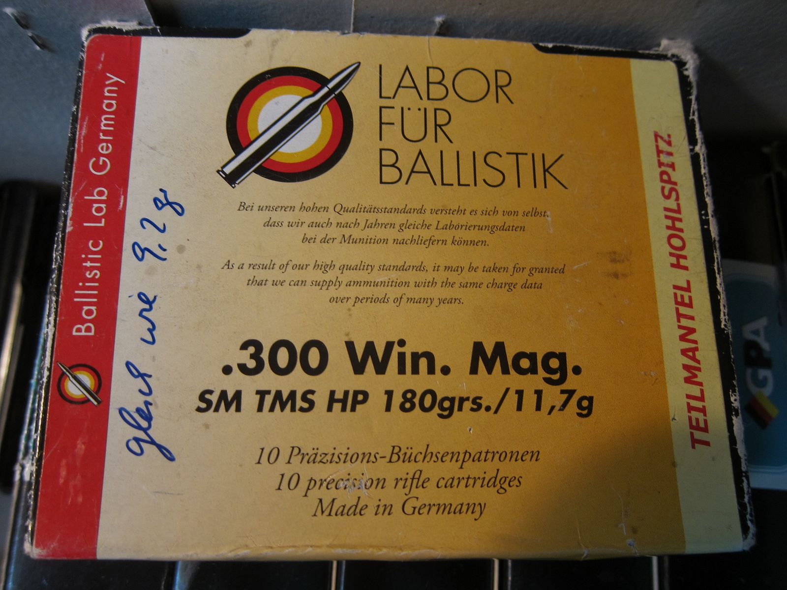 Rest Munition    60 Schuß    bleifrei  300 Win Mag