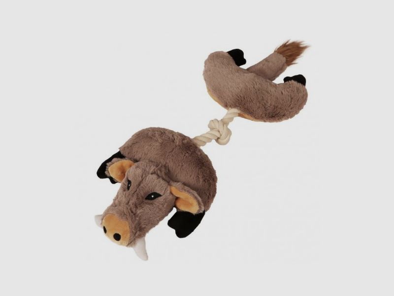 Plush wild boar for dogs