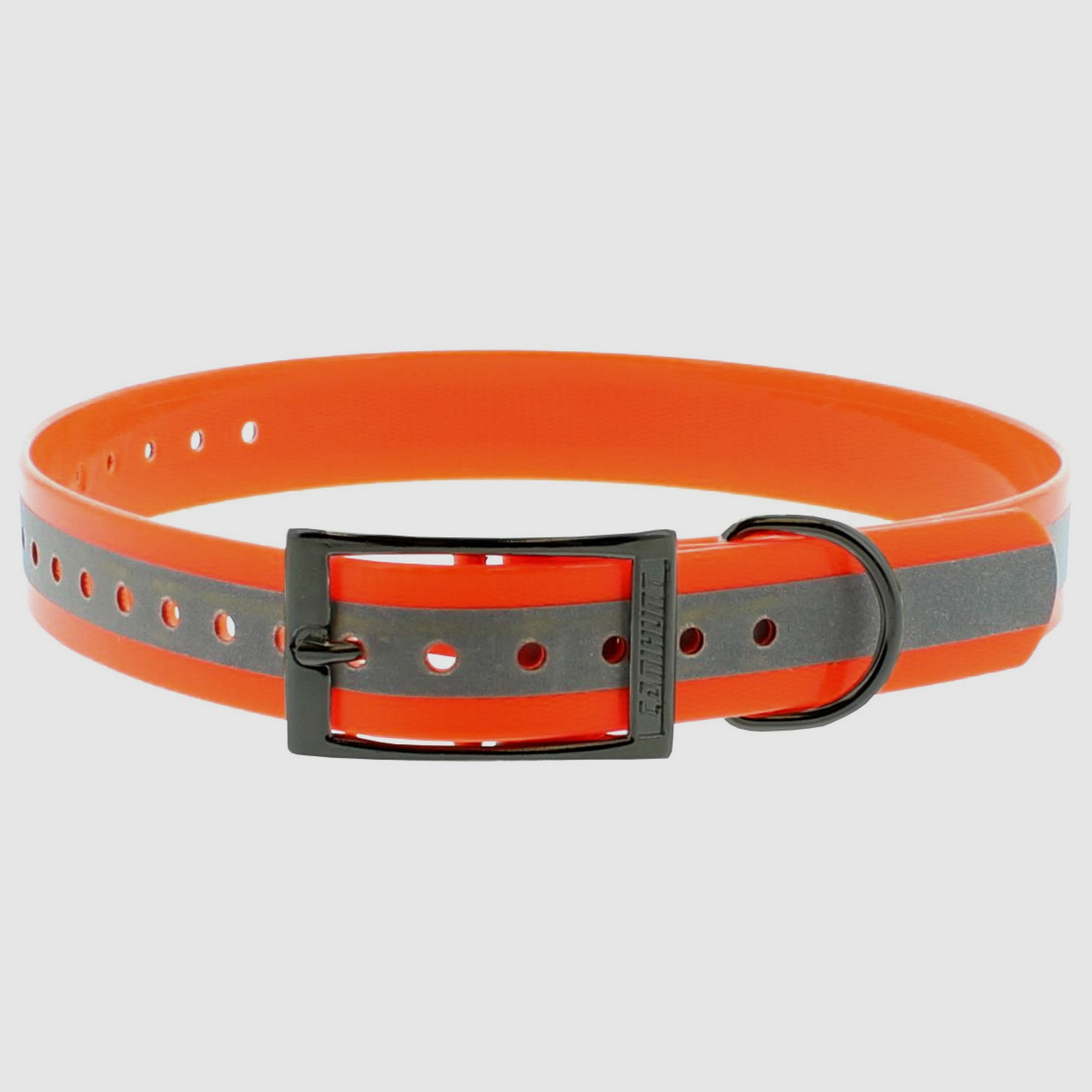 Canihunt dog collar with reflective stripes