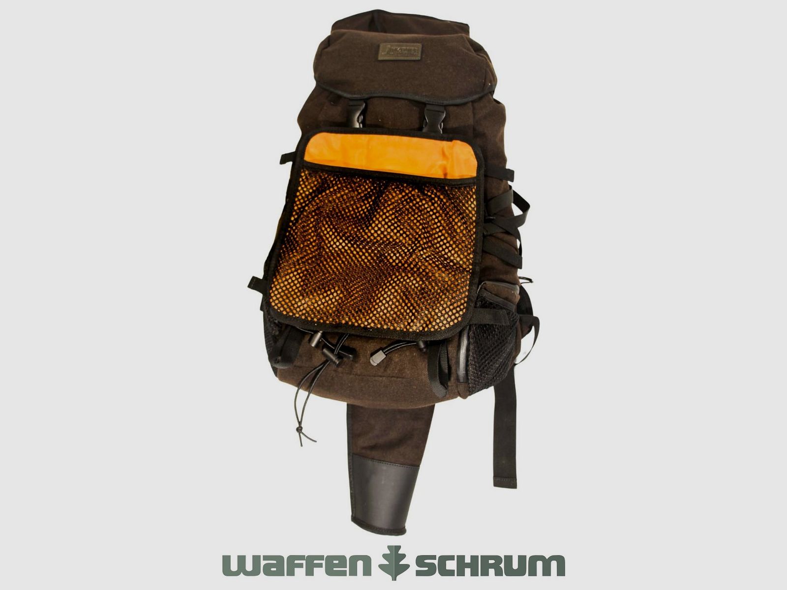 Mjoelner Hunting Rucksack Arild Dark Brown 36l Mit FAST-DRAW Gewehrtasche