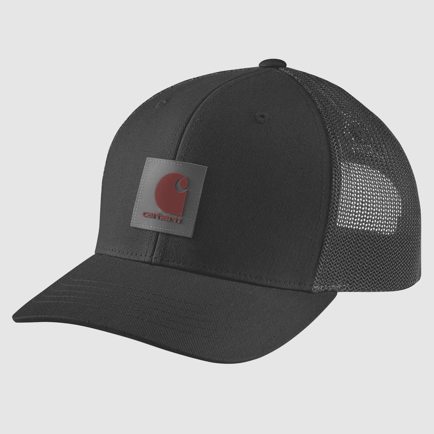 Czapka Carhartt Rugged Flex™ Twill Mesh-Back z logo dla mężczyzn czarna