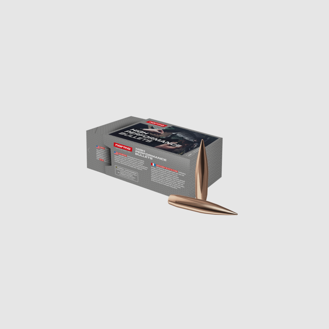 Proiettili NORMA cal.30 (7,62mm) GTX MATCH 168 gr /100, immagine 1 di 4
