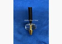 Bullet hole tester with magnifying glass cal. .38