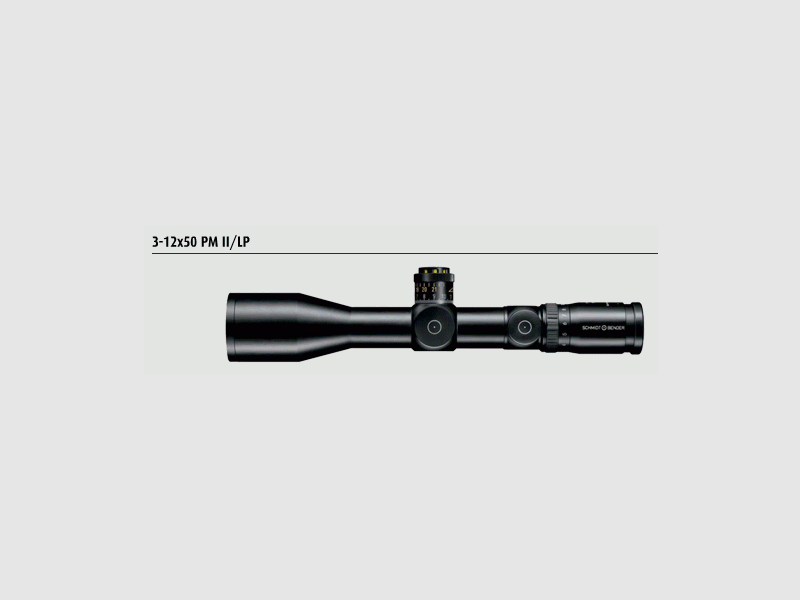 SCHMIDT & BENDER ZF m. Leuchtabsehen (1. BE) 3-12x50 PMII (34mm) DT/ST Abs. P4FL