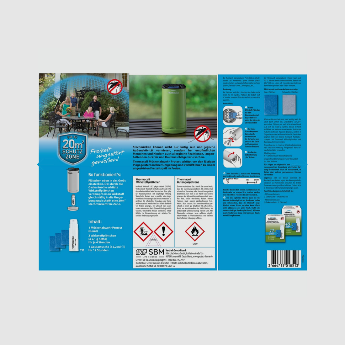 THERMACELL Mückenabwehr Protect in grün 86600494