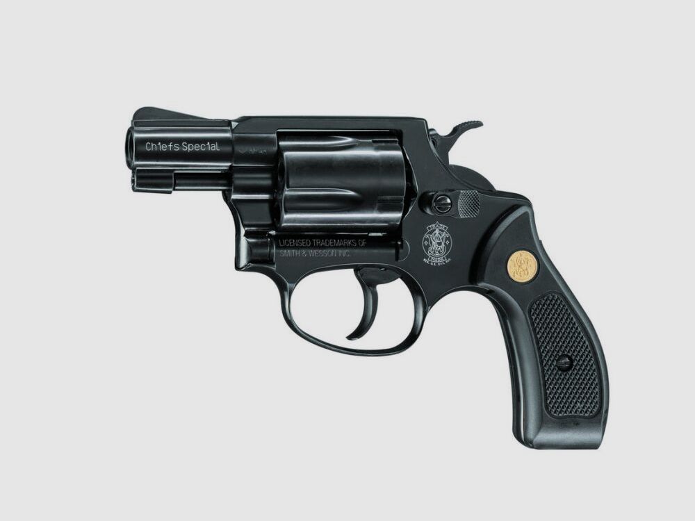 Schreckschussrevolver Smith & Wesson Chiefs Special, 9mm R.K., schwarz