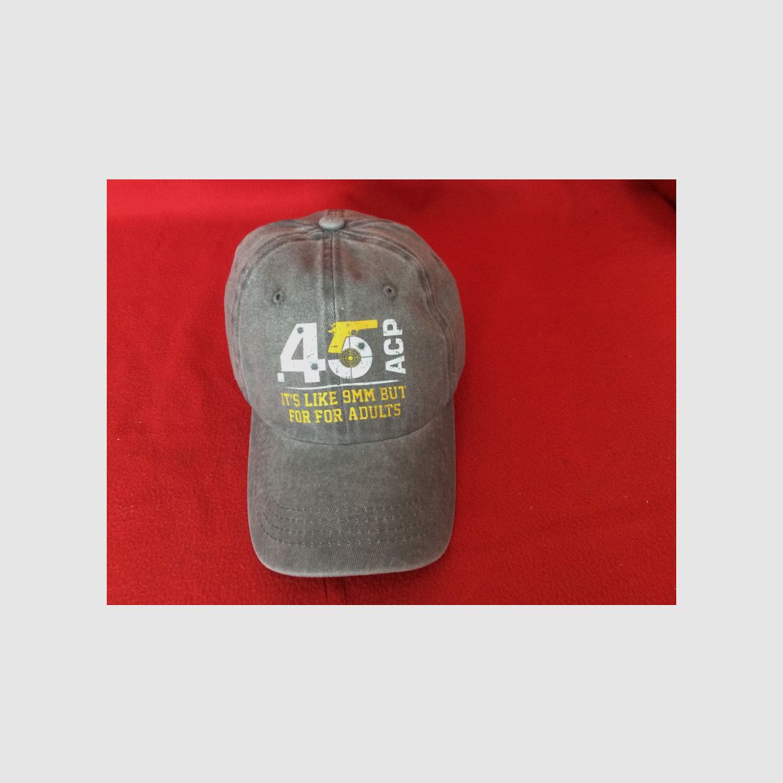 45 ACP Baseballcap in Grau