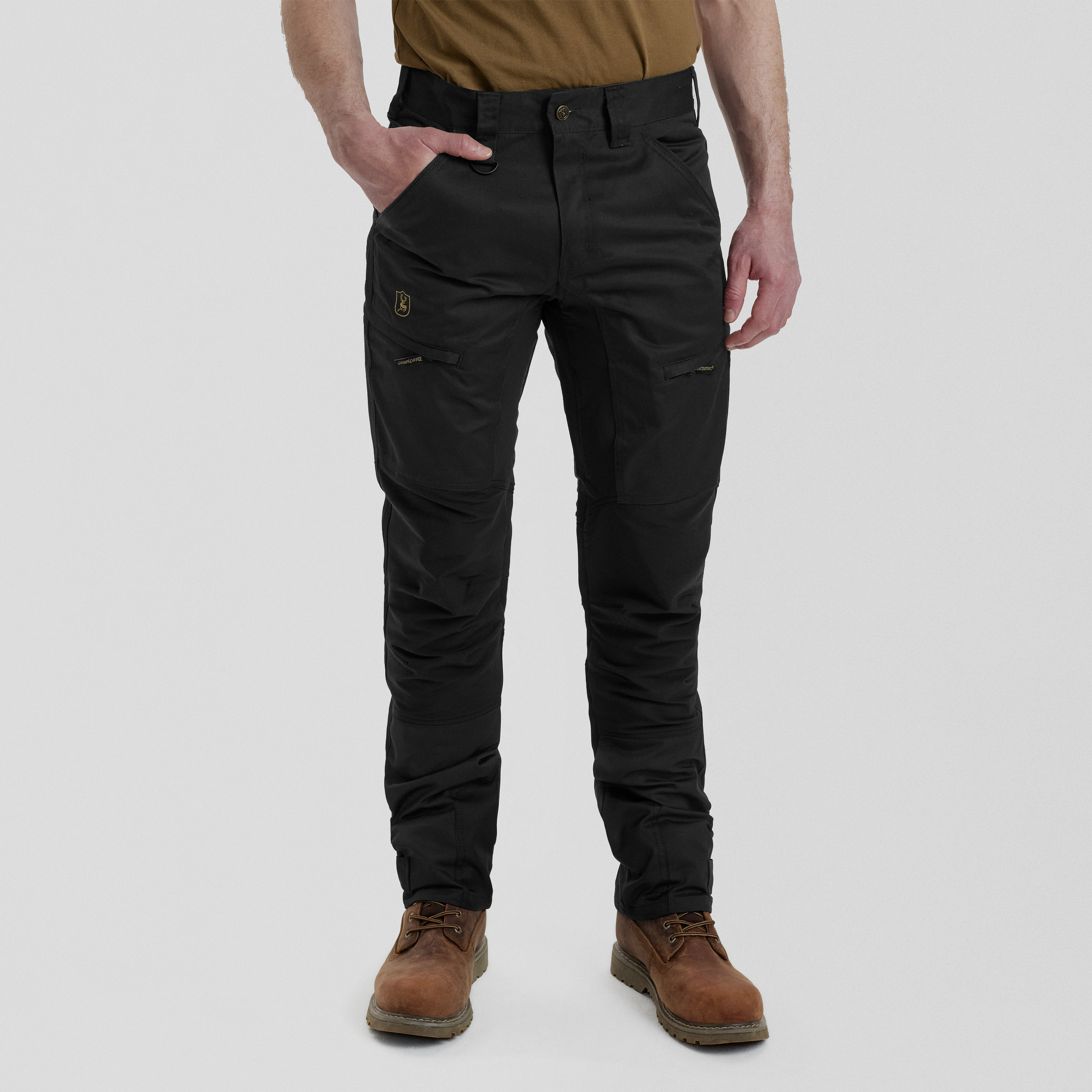Rogaland Stretchhose mit kontrast - Black – Kleidergröße Herren: 58