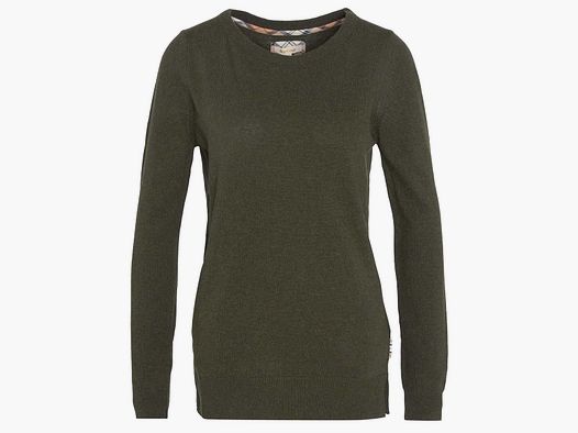 Barbour Pullover Pendle Crew Jumper Olive/ Hessian Tartan
