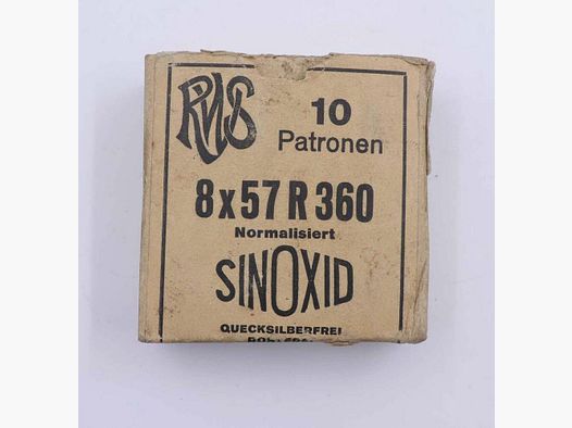 RWS (WZd.Fa.Rottweil) Büchsenpatronen 8x57R 360