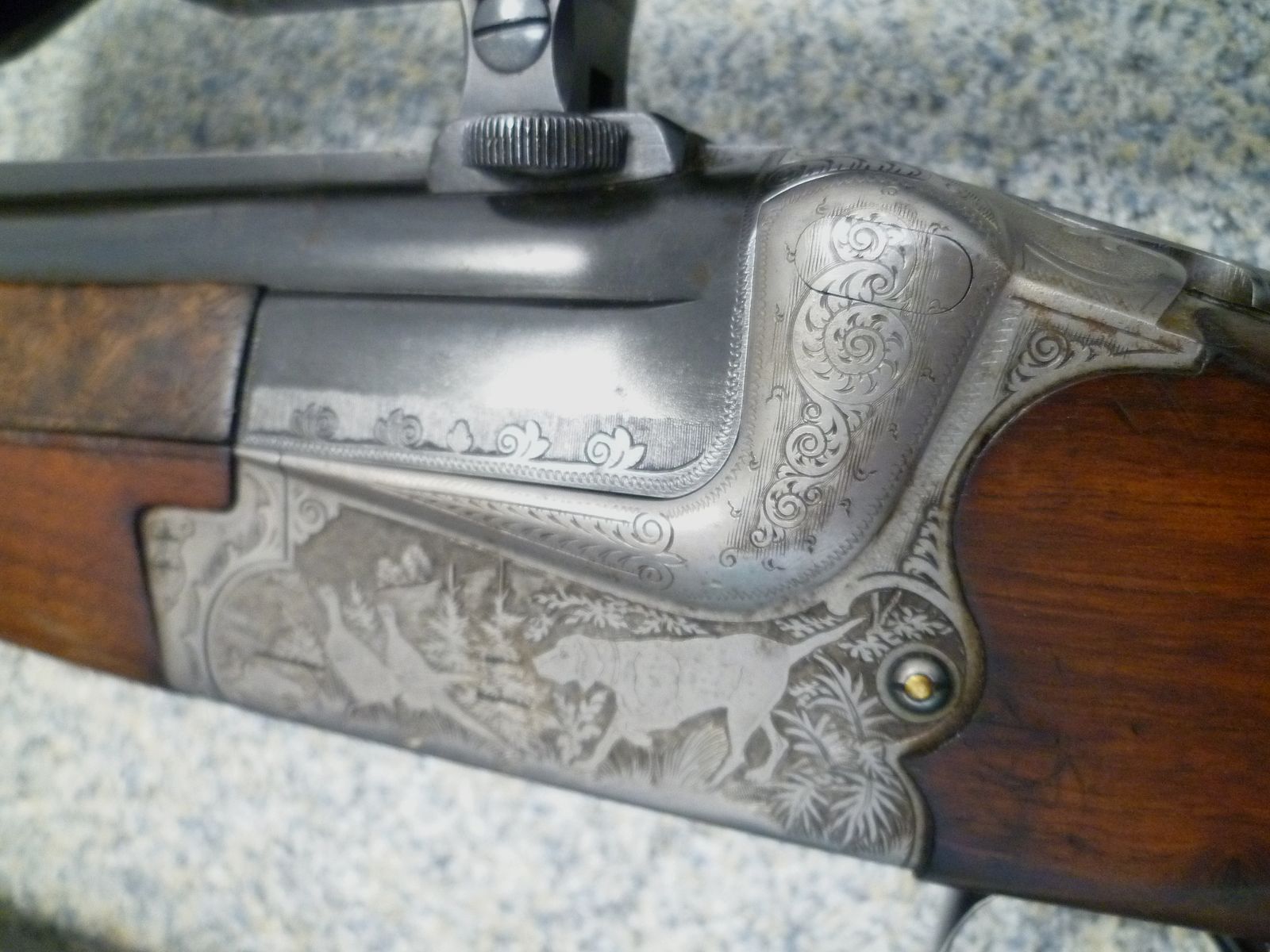 Bockbüchsflinte mit 2 BDF-Austauschläufen Merkel/Bühag/Adamy 8x57IRS & 12/70 sowie 12/70