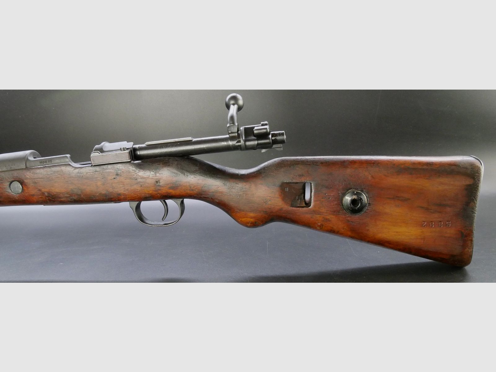 Mauser K98k Umbau auf Einzellader Original Bestempelung, ohne Bajonett und Riemen