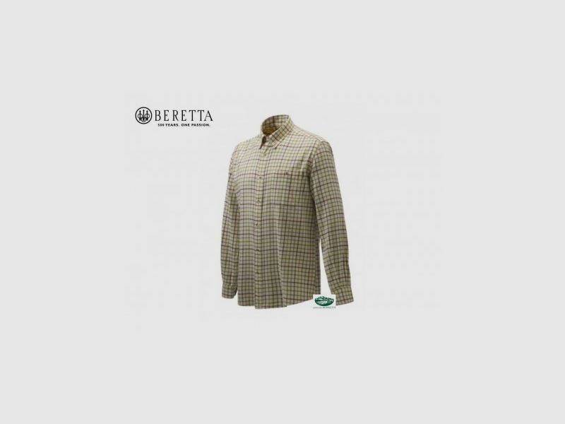 BERETTA Karierte lila Hemd LUA1011X