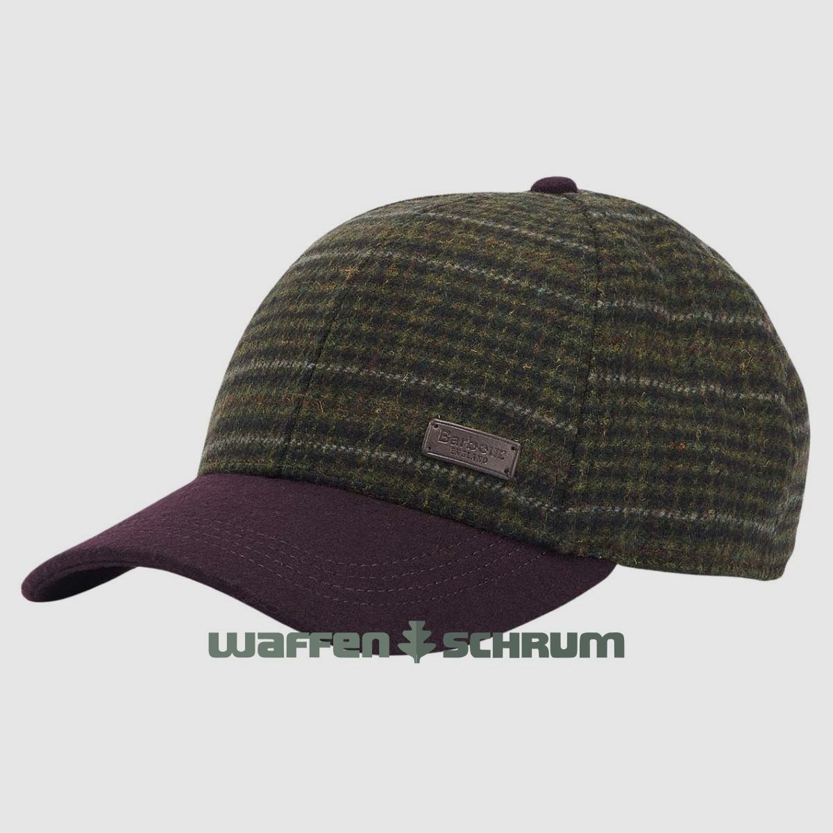 Barbour Cap Clyde Brown/ Olive plaid