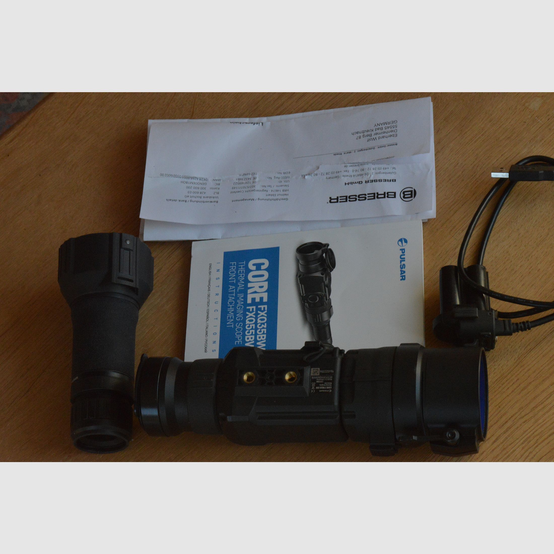 Pulsar Core FXQ55 BW thermal imaging attachment. No zeroing required!
