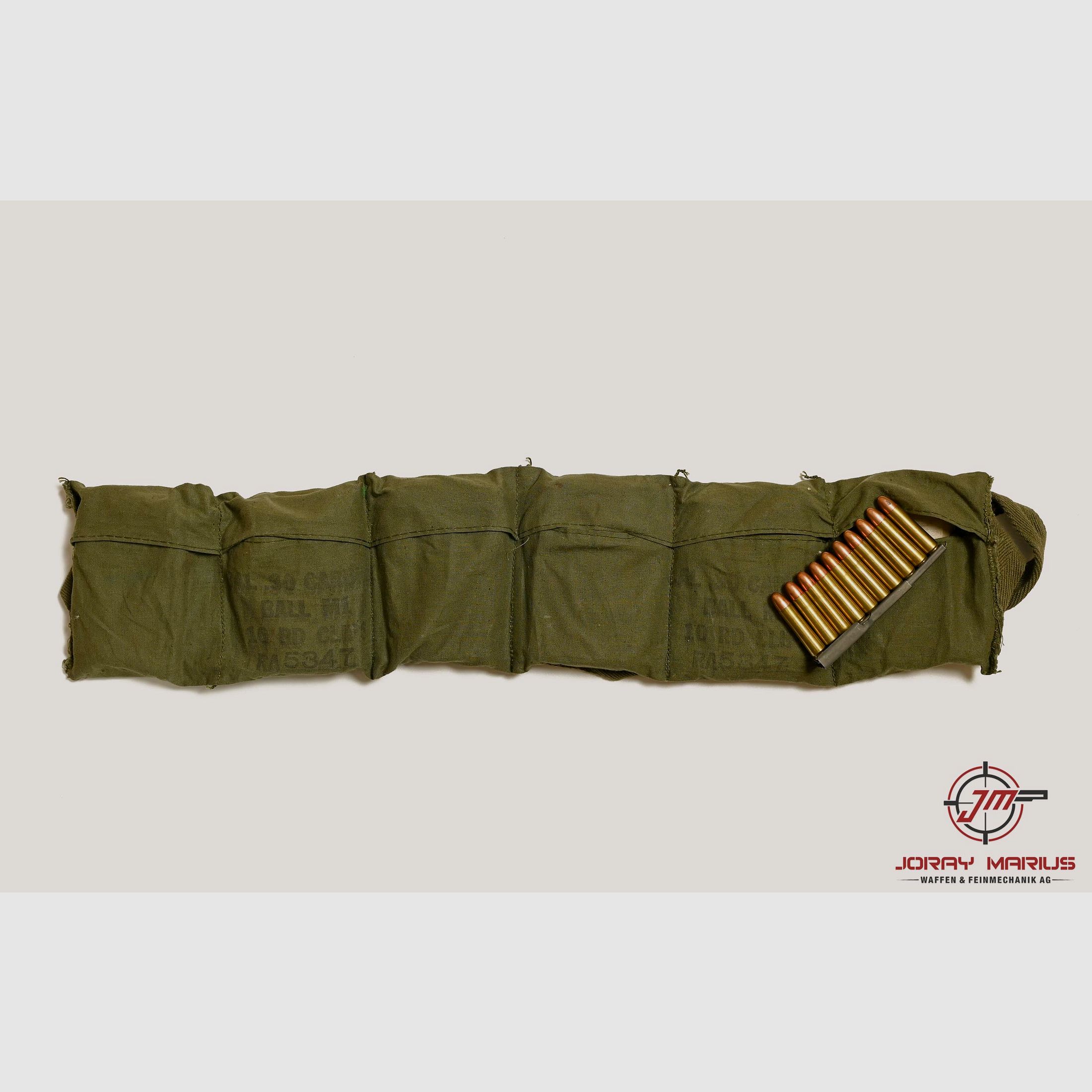 Original Patronengurt US Army .30 M1 Carbine Sammlermunition